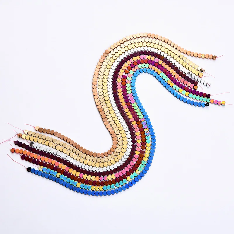 JOYAGIFT Colorful Hematite Heart Stone Beads for Making Jewelry Vacuum Plating Healing Chakra Gemstone 15Inch Strand
JOYAGIFT Colorful Hematite Heart Stone Beads for Making Jewelry Vacuum Plating Healing Chakra Gemstone 15Inch Strand