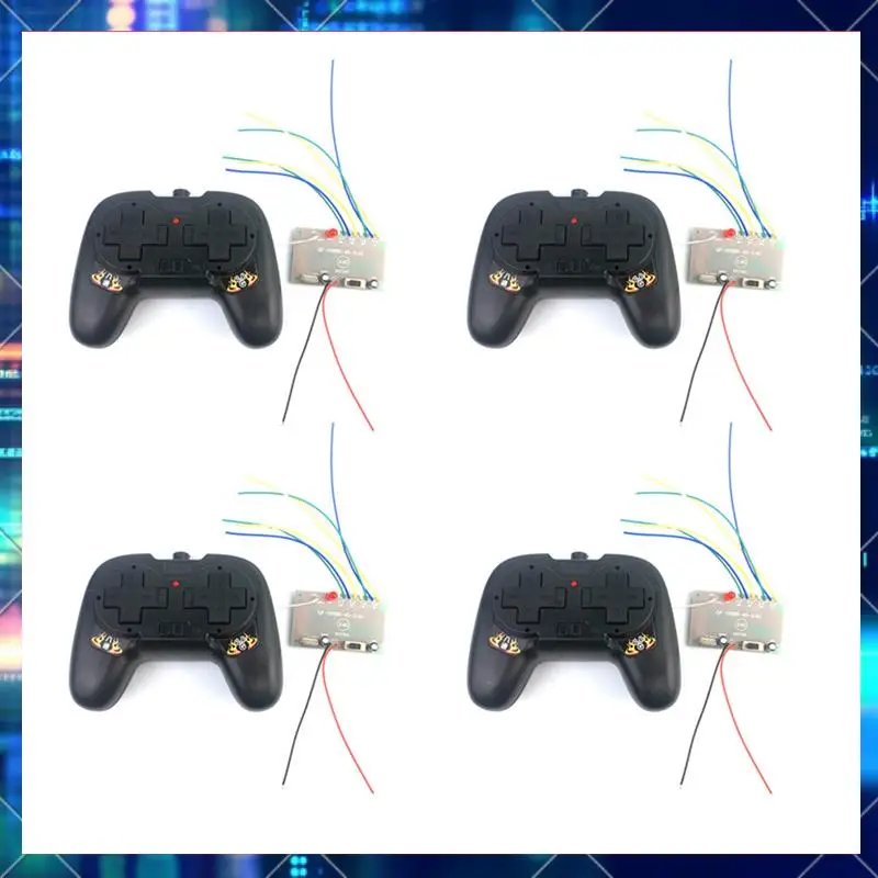 4X 8CH 2.4G Wireless RC Toy Module Remote Control Receiver Transmitter 4-6V 50M Kit Remote Control Parts-AA02
4X 8CH 2.4G Wireless RC Toy Module Remote Control Receiver Transmitter 4-6V 50M Kit Remote Control Parts-AA02