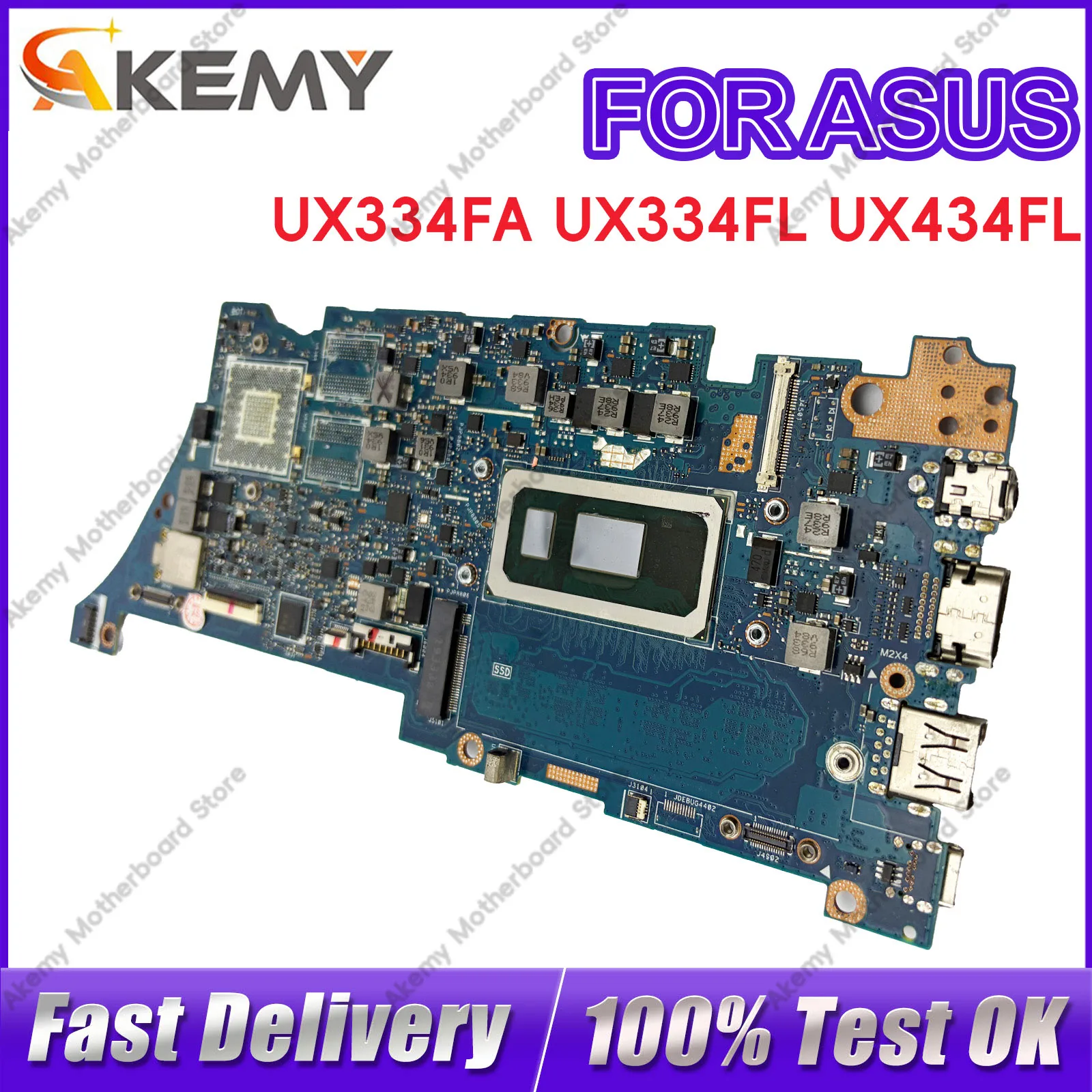 UX334FA Laptop Motherboard For ASUS ZenBook UX434FA UX463FL U3600F UX334FL U4600F UX334F Mainboard With 10th Gen I3 i5 i7 fast
UX334FA Laptop Motherboard For ASUS ZenBook UX434FA UX463FL U3600F UX334FL U4600F UX334F Mainboard With 10th Gen I3 i5 i7 fast