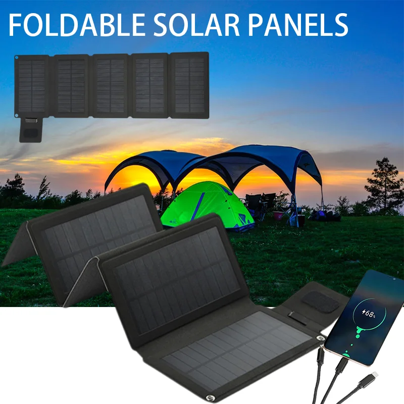 Mobile Phone Foldable Solar Panel 18W-28W High-power High-quality Waterproof Outdoor Battery Portable Travel Charger
Mobile Phone Foldable Solar Panel 18W-28W High-power High-quality Waterproof Outdoor Battery Portable Travel Charger