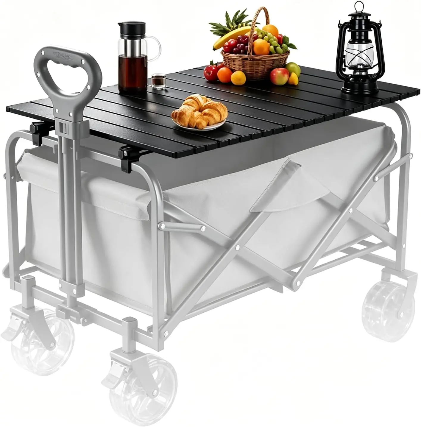 Heavy Duty Foldable Table 47"x24" for Wagon, 68LBS Load Capacity Alloy Board, Camping Essential Gear for Outdoor Party(Black)
Heavy Duty Foldable Table 47"x24" for Wagon, 68LBS Load Capacity Alloy Board, Camping Essential Gear for Outdoor Party(Black)