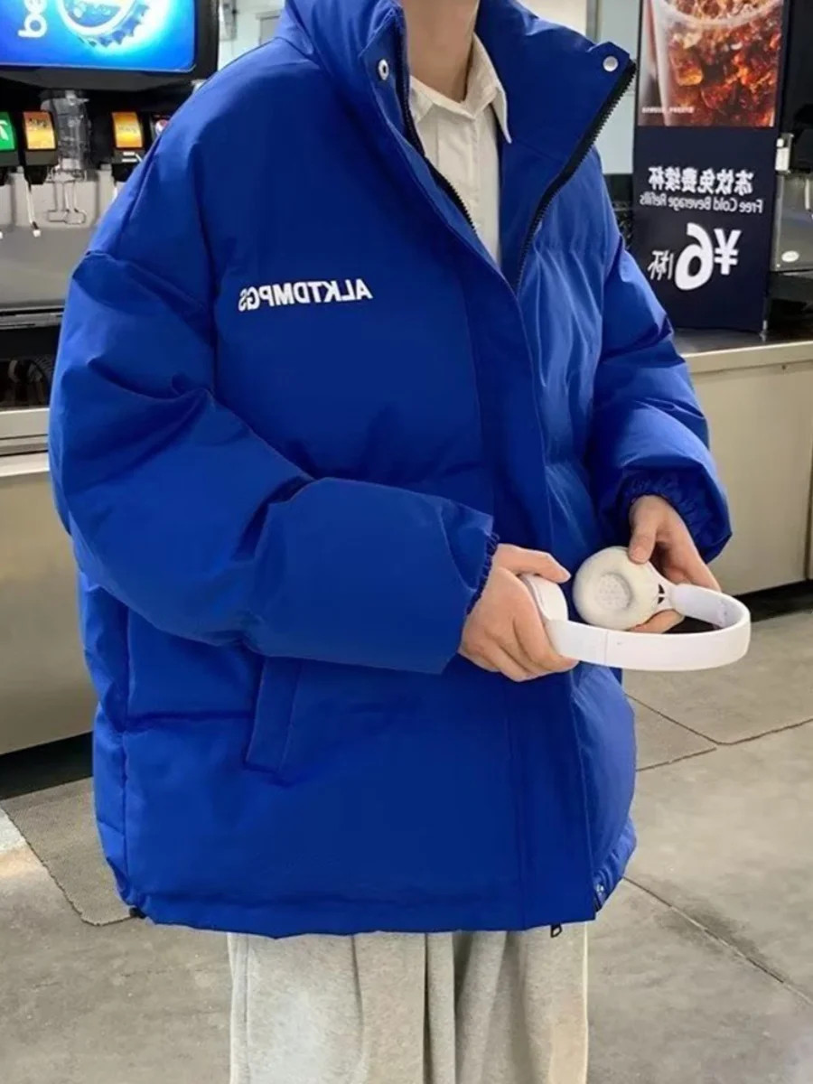 Klein Blue Men's down Jaet Thi Warm Cotton Coat Youth Faion Winter Outerwear Bread Sle Couple's Trendy Coat
Klein Blue Men's down Jaet Thi Warm Cotton Coat Youth Faion Winter Outerwear Bread Sle Couple's Trendy Coat