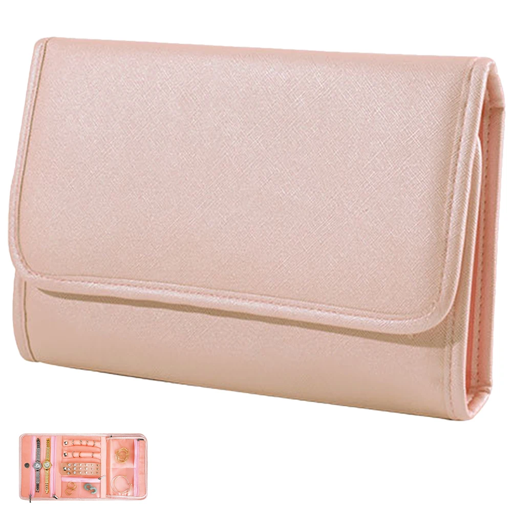Jewelry Storage Bag PU Soft Travel Organizer Foldable Portable Pouch Small Bags Necklace Holder Compact
Jewelry Storage Bag PU Soft Travel Organizer Foldable Portable Pouch Small Bags Necklace Holder Compact