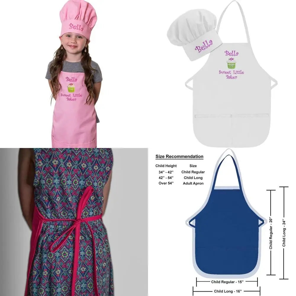 Custom Embroidered High-Quality Children's Apron & Chef Hat for Kitchen Fun
Custom Embroidered High-Quality Children's Apron & Chef Hat for Kitchen Fun
