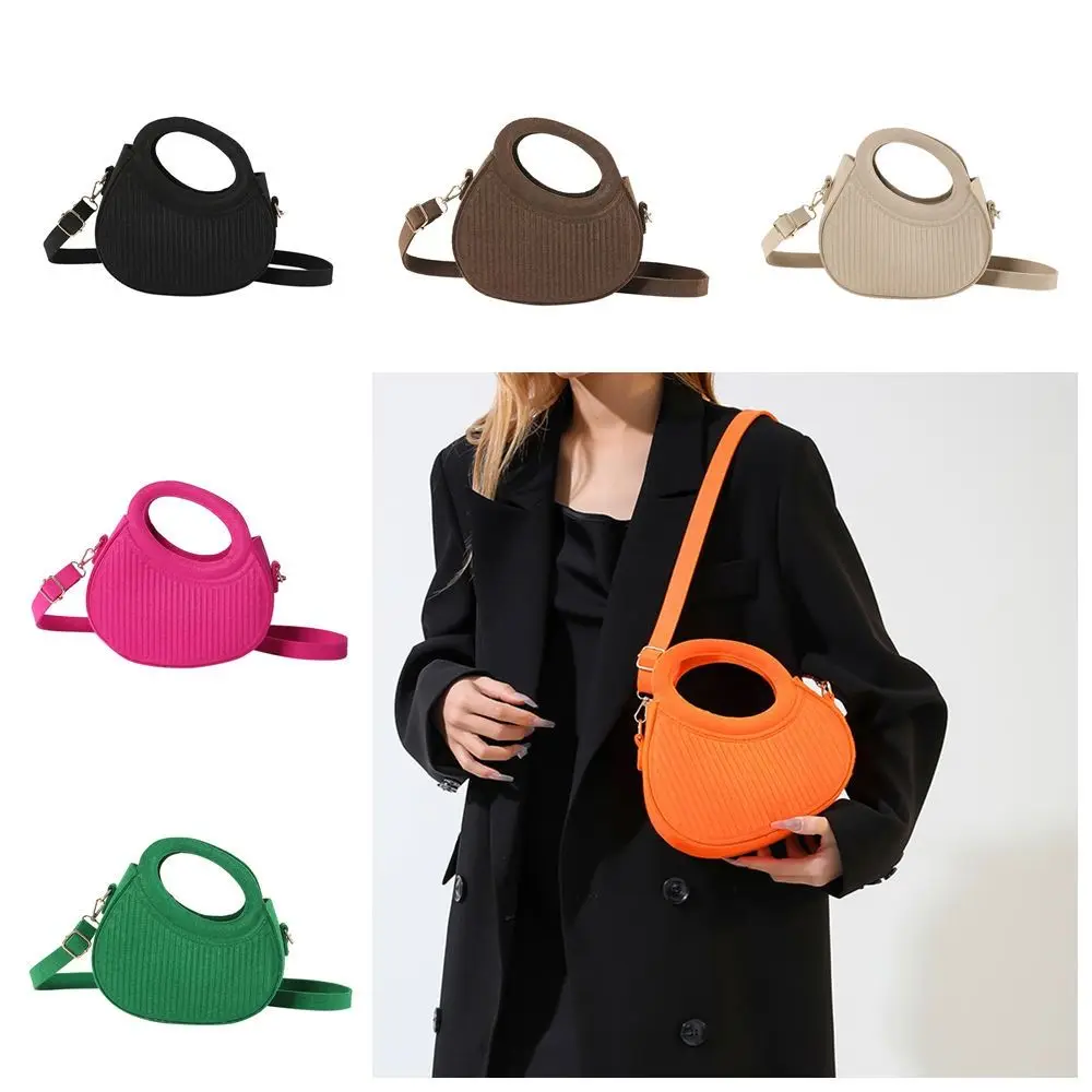 PU Leather Felt Crossbody Bag Half Moon Bag Korean Style Hobos Handbag Fashion Design Solid Color Pleated Shoulder Bag Outdoor
PU Leather Felt Crossbody Bag Half Moon Bag Korean Style Hobos Handbag Fashion Design Solid Color Pleated Shoulder Bag Outdoor