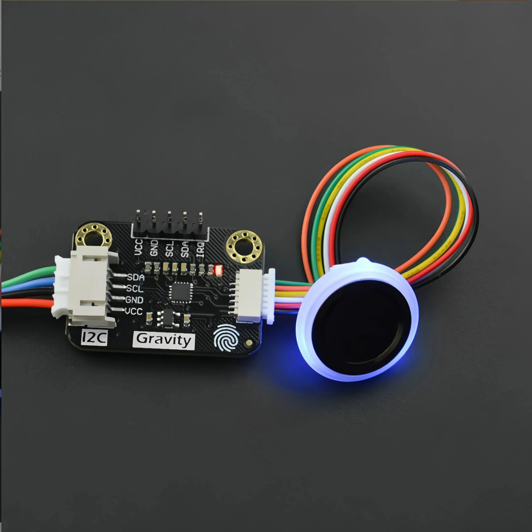 Capacitive Fingerprint Sensor Module ID809 80 Prints I2C 360° Recognition Ring LED for Arduino
Capacitive Fingerprint Sensor Module ID809 80 Prints I2C 360° Recognition Ring LED for Arduino