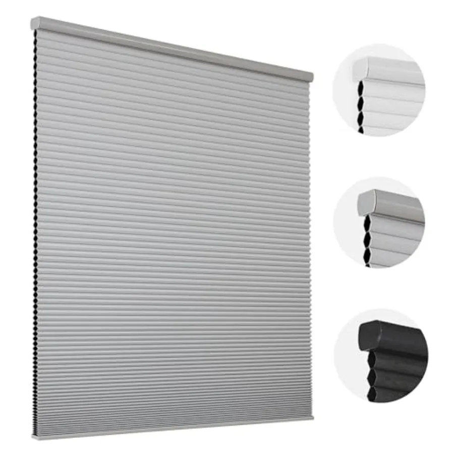 Joydeco Cellular Shades Cordless, Blackout Shades Cellular Blinds for Indoor Windows, Blackout Blinds Honeycomb Blinds Window S
Joydeco Cellular Shades Cordless, Blackout Shades Cellular Blinds for Indoor Windows, Blackout Blinds Honeycomb Blinds Window S