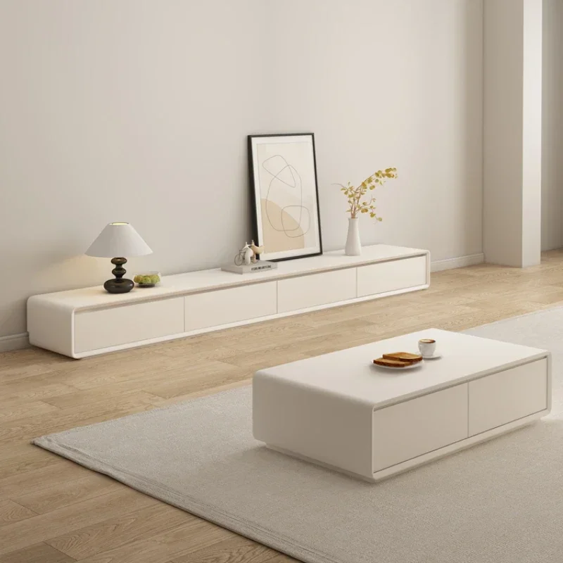 Nordic Living Room TV Cabinet Table Combination Modern Simple Coffee Household Cream Wind Solid Wood Paint Floor TV Cabinet
Nordic Living Room TV Cabinet Table Combination Modern Simple Coffee Household Cream Wind Solid Wood Paint Floor TV Cabinet
