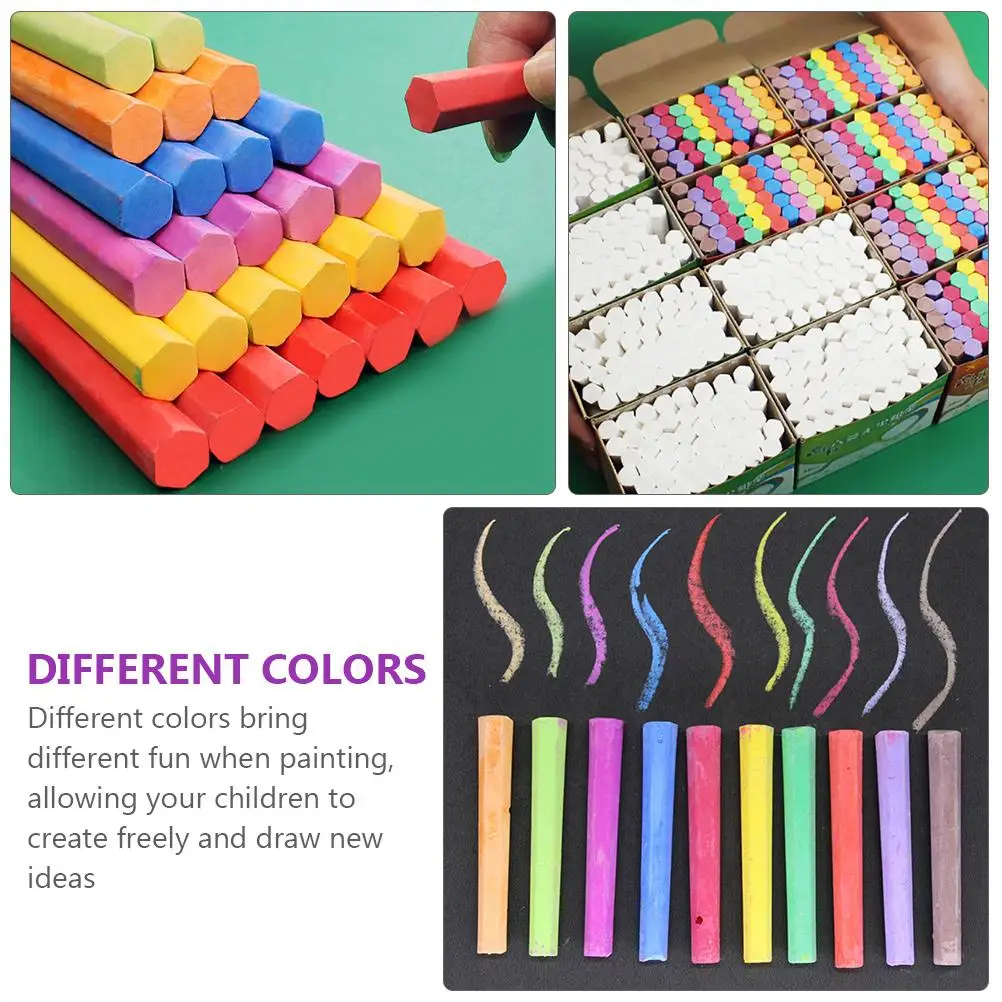 Colored Chalk 3 BoxesBox Hexagonal Dustless Chalks Kids Classroom School Blackboard Parties Smooth Writing Easy Erase
Colored Chalk 3 BoxesBox Hexagonal Dustless Chalks Kids Classroom School Blackboard Parties Smooth Writing Easy Erase