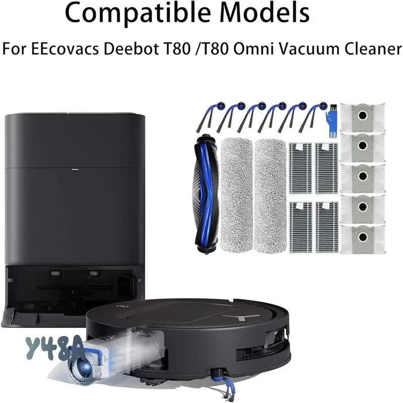 Accessory Kit For Ecovacs Deebot T80/T80 Omni Vacuum Cleaner Parts Main Side Brush HEPA Filters Dust Bags Spare Parts-Y48A
Accessory Kit For Ecovacs Deebot T80/T80 Omni Vacuum Cleaner Parts Main Side Brush HEPA Filters Dust Bags Spare Parts-Y48A