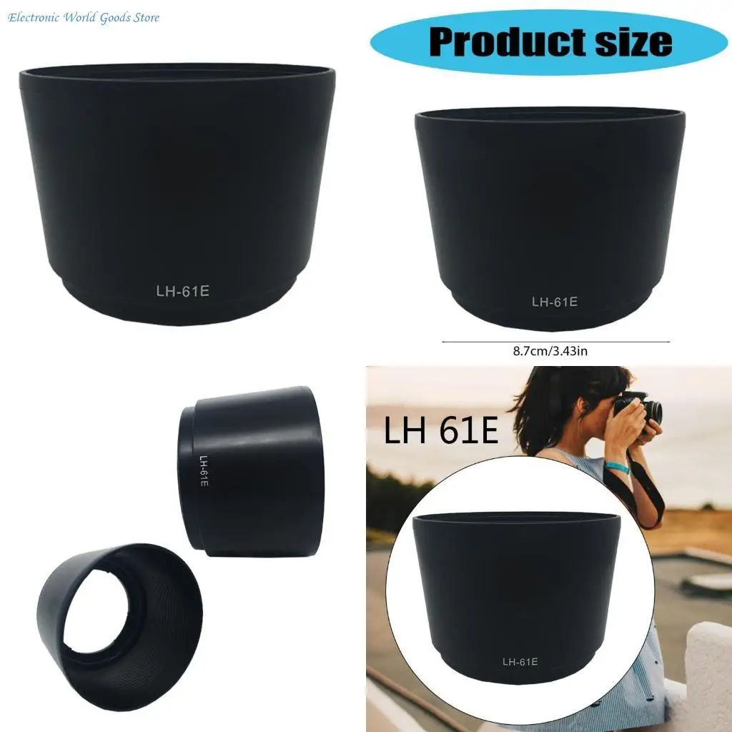 A3PD Camera Lens Hood Shade LH-61E Lens Cover for DIGITAL 75-300mm f/4.8-6.7 Lens 58mm Diameter Easy Accessible
A3PD Camera Lens Hood Shade LH-61E Lens Cover for DIGITAL 75-300mm f/4.8-6.7 Lens 58mm Diameter Easy Accessible