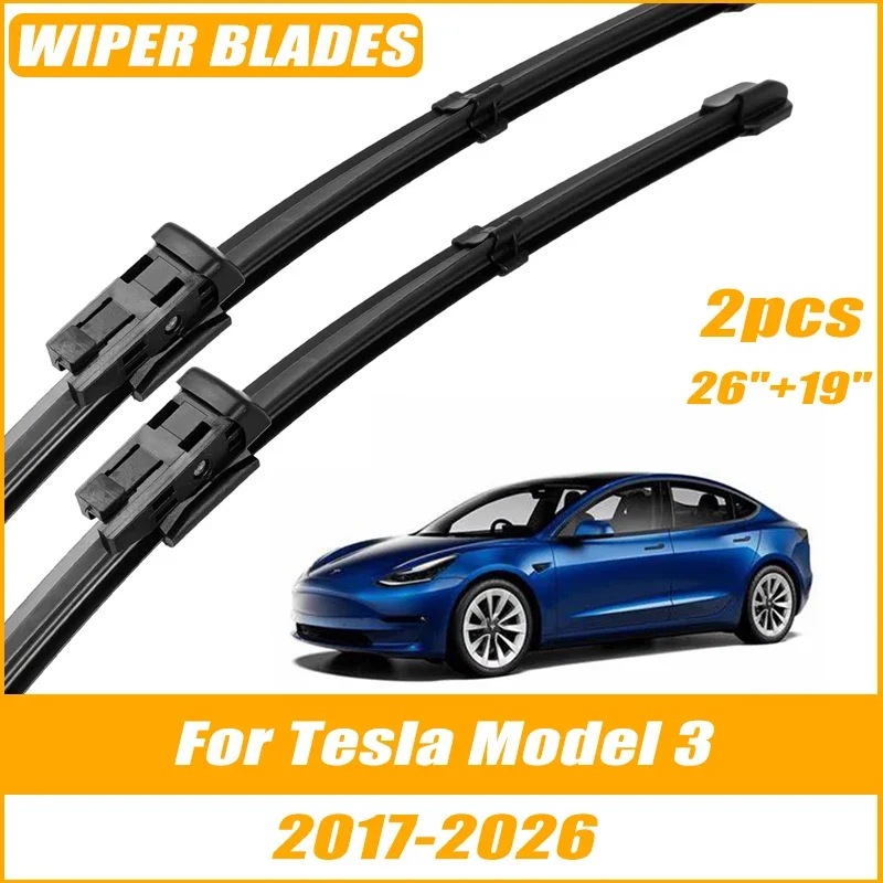 2pcs Wiper Front Wiper Blades For Tesla Model 3 2017-2026 Windshield Windscreen Clean Window Car Rain Brushes 26"+19"
2pcs Wiper Front Wiper Blades For Tesla Model 3 2017-2026 Windshield Windscreen Clean Window Car Rain Brushes 26"+19"