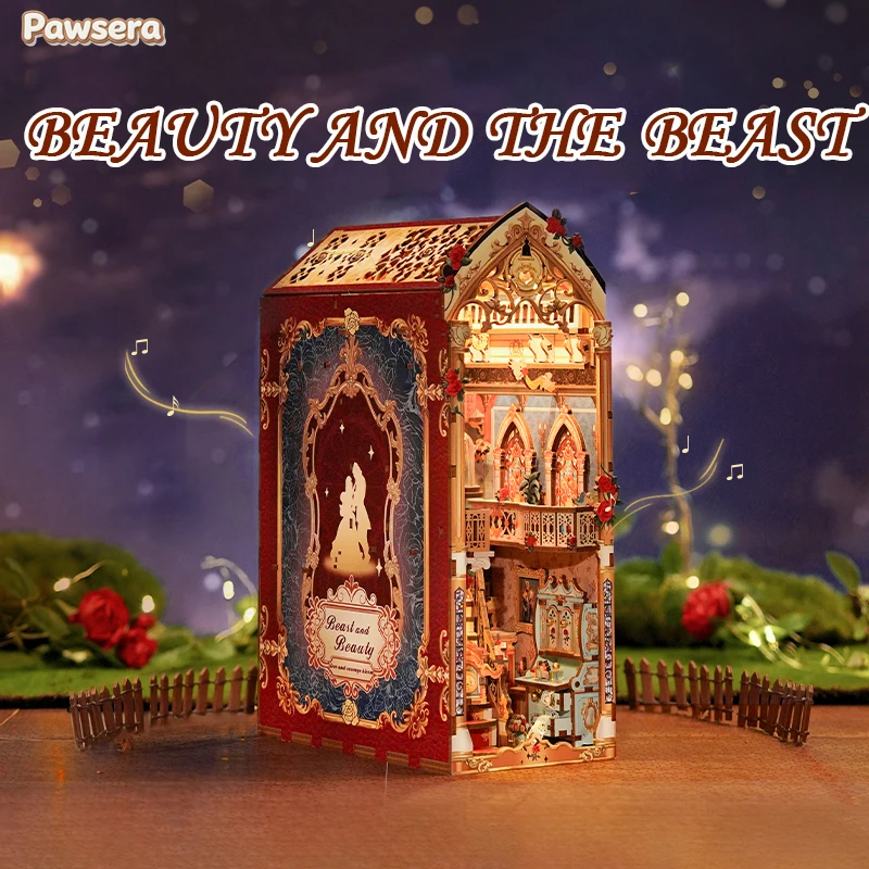 Pawsera Beauty and the Beast Handmade Hut Building Blocks DIY Assembled Sensing Music Book Stand Puzzle Toy Gift Creative Gift
Pawsera Beauty and the Beast Handmade Hut Building Blocks DIY Assembled Sensing Music Book Stand Puzzle Toy Gift Creative Gift