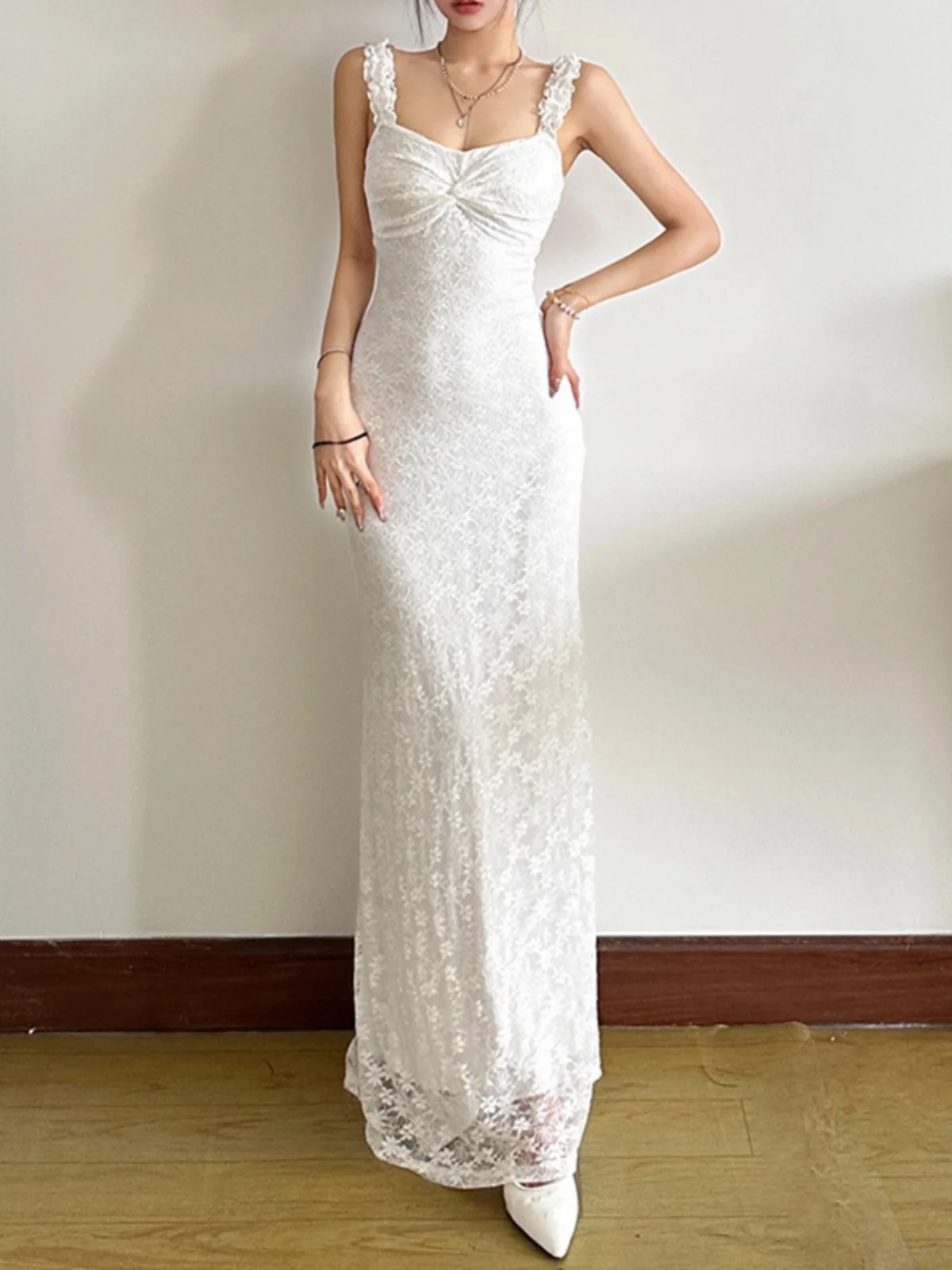 High Waist Slim Fit Color Dr Women's Sexy Bodycon Gown Long Svel Polyester Fabric European Sle Pure Color Dr
High Waist Slim Fit Color Dr Women's Sexy Bodycon Gown Long Svel Polyester Fabric European Sle Pure Color Dr