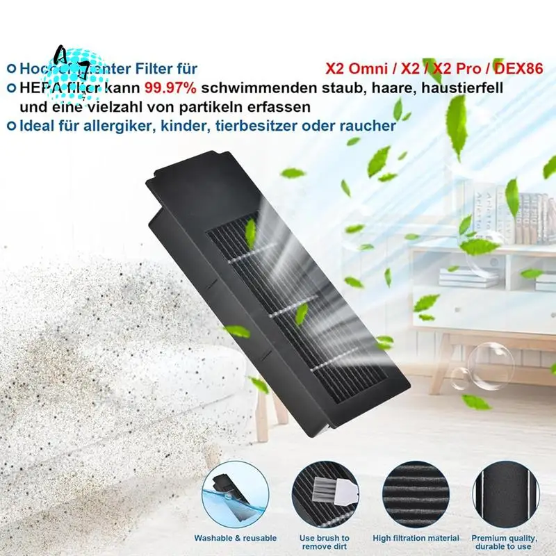 A07F-Набор сменных аксессуаров для роботов-пылесосов Ecovacs Deebot X2 Omni/X2/X2 Pro/DEX86, основная щетка, боковые щетки, фильтр
A07F-Набор сменных аксессуаров для роботов-пылесосов Ecovacs Deebot X2 Omni/X2/X2 Pro/DEX86, основная щетка, боковые щетки, фильтр