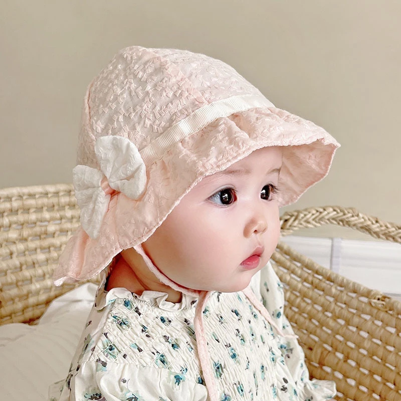 Princess Baby Bow Fisherman Hat Lace Ruffle Girls Sunscreen Basin Cap Thin Summer Toddler Sun Hats 6-18Month Children Visors
Princess Baby Bow Fisherman Hat Lace Ruffle Girls Sunscreen Basin Cap Thin Summer Toddler Sun Hats 6-18Month Children Visors