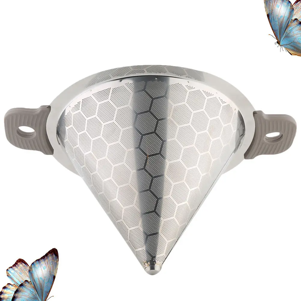 Stainless Steel Tea Filter Fine Single-Layer Conical Funnel Net Water Insulation Barrel Filter for Milk Tea Bucket
Stainless Steel Tea Filter Fine Single-Layer Conical Funnel Net Water Insulation Barrel Filter for Milk Tea Bucket