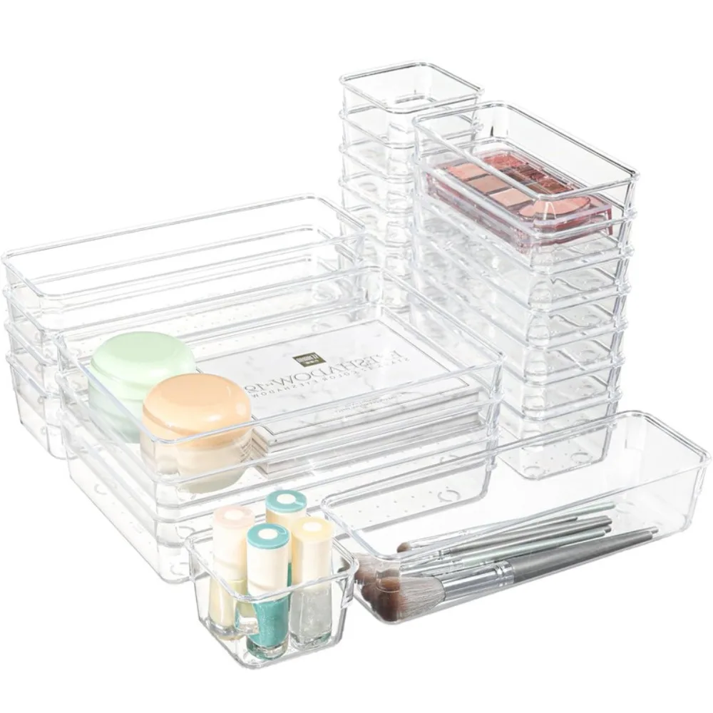 25Pcs Transparent Drawer Storage Box Set Plastic Sundries Sorting Desktop Drawer Tray Set Jewelry Office Supplies
25Pcs Transparent Drawer Storage Box Set Plastic Sundries Sorting Desktop Drawer Tray Set Jewelry Office Supplies