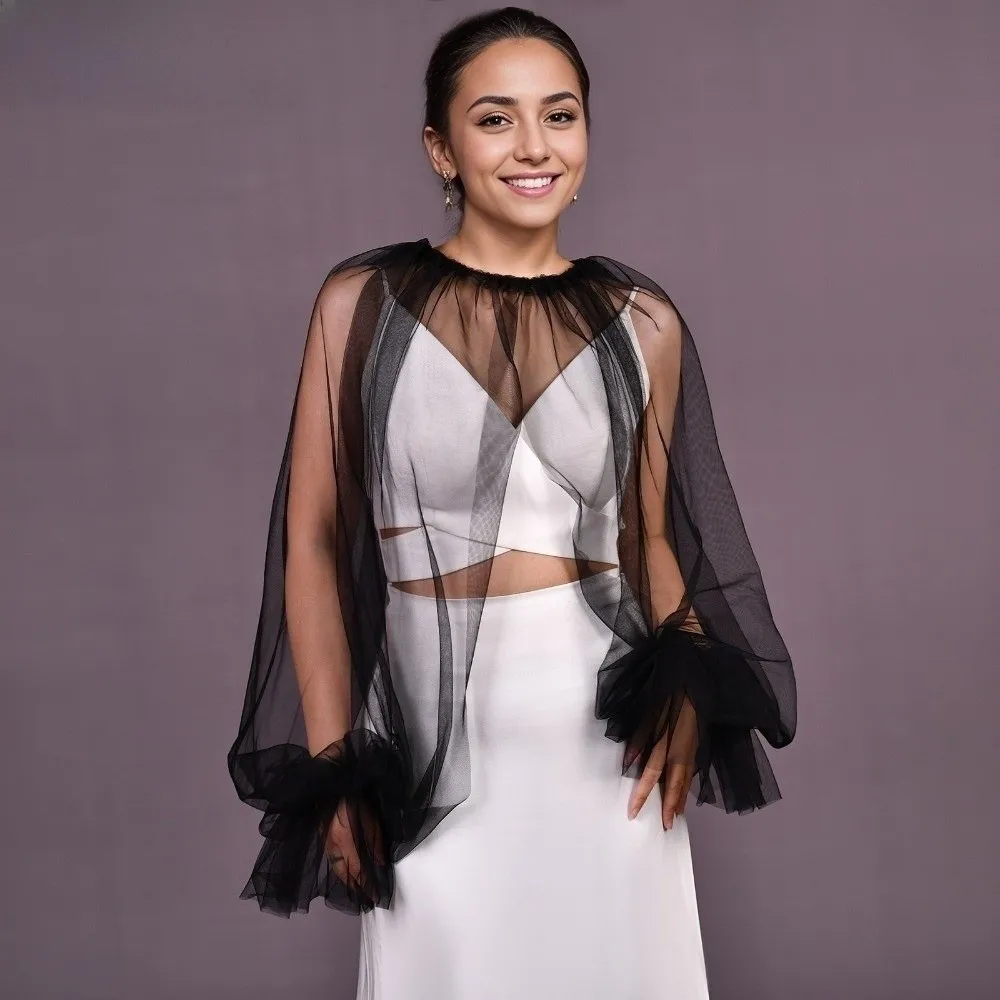 Long Puff Sleeve Half Top Blouse Ruffled Design Soft False Collar Lightweight Solid-colored Detachable Collar Special Occasion
Long Puff Sleeve Half Top Blouse Ruffled Design Soft False Collar Lightweight Solid-colored Detachable Collar Special Occasion