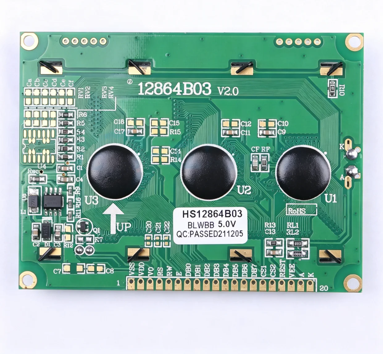 HS12864B03 128x64 KS0107 Graphic LCD Display Module 5V Blue Backlight 66.52x33.24mm -20℃~+70℃ 3.2inch New Original
HS12864B03 128x64 KS0107 Graphic LCD Display Module 5V Blue Backlight 66.52x33.24mm -20℃~+70℃ 3.2inch New Original