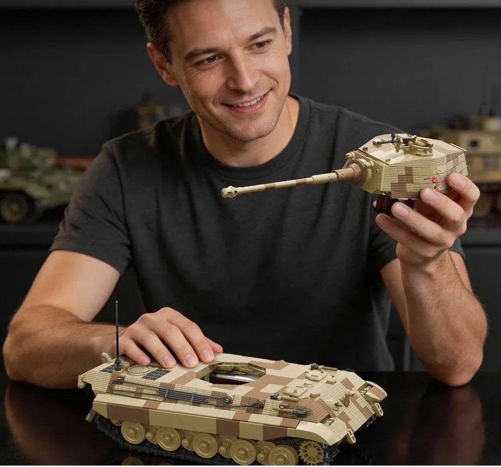 WWII Military Tiger Tank Model Building Blocks German Heavy Tank Boys Educational Toy Birthday Gift Toy
WWII Military Tiger Tank Model Building Blocks German Heavy Tank Boys Educational Toy Birthday Gift Toy