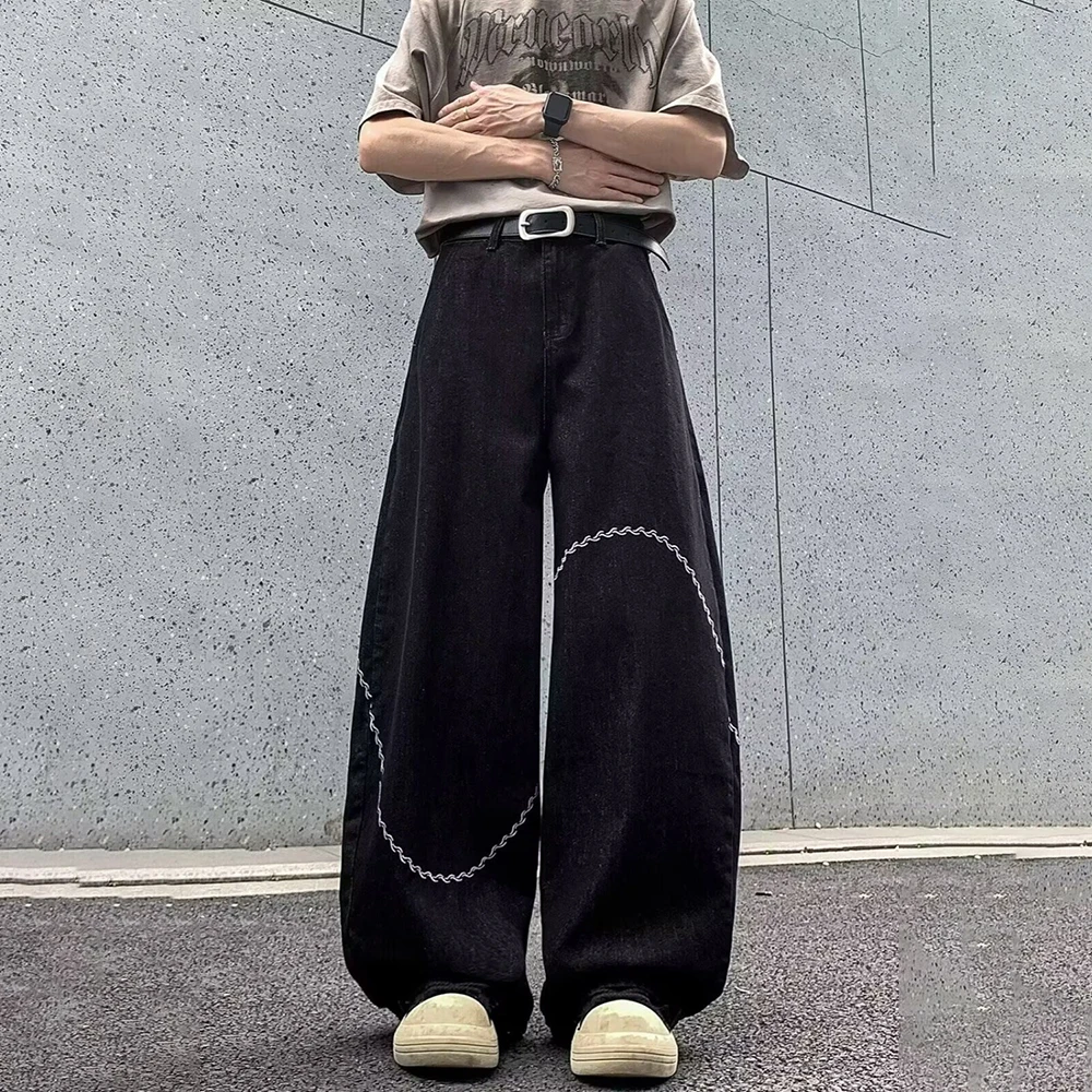 Новые зимние мужские джинсы с асимметричным кроем, прямые, в американском ретро-стиле, модные, уличные, в стиле хип-хоп, повседневные, свободные, нишевые мужские брюки
Новые зимние мужские джинсы с асимметричным кроем, прямые, в американском ретро-стиле, модные, уличные, в стиле хип-хоп, повседневные, свободные, нишевые мужские брюки