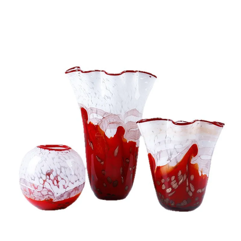 Chinese-style petal mouth creative vase living room sales office hydroponic flowers dried flower glass
Chinese-style petal mouth creative vase living room sales office hydroponic flowers dried flower glass