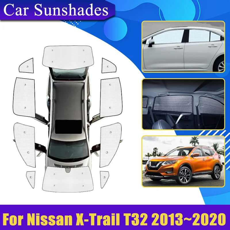 Car Full Coverage Sunshades For Nissan X-Trail T32 2013-2020 2015 Sun Shade Anti-UV Blocks Cars Heat insulation Auto Accessories
Car Full Coverage Sunshades For Nissan X-Trail T32 2013-2020 2015 Sun Shade Anti-UV Blocks Cars Heat insulation Auto Accessories