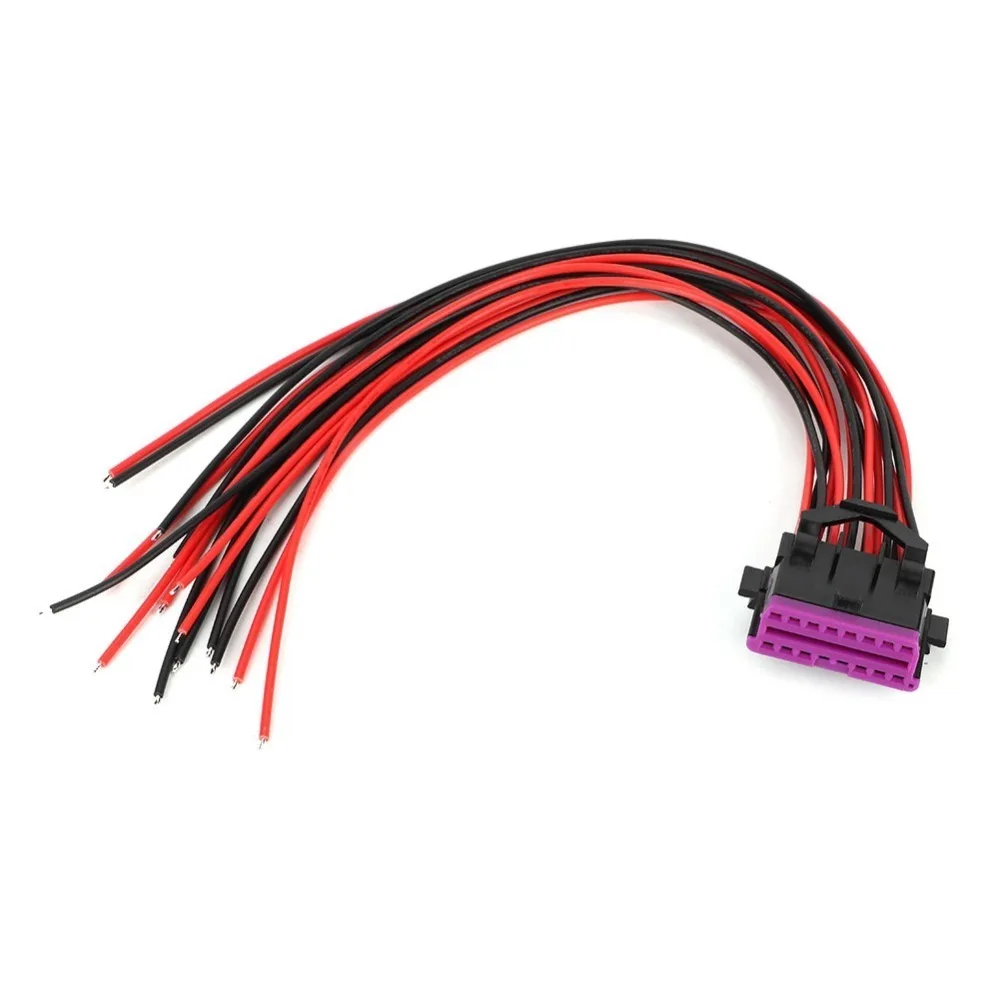 Flexible Cable OBD2 Female Connector Latching Lock Connector Opening Female Extension Cable Female Connector Adapter 16 Pin
Flexible Cable OBD2 Female Connector Latching Lock Connector Opening Female Extension Cable Female Connector Adapter 16 Pin