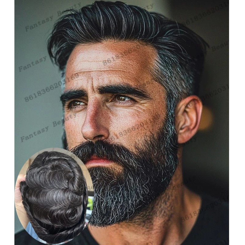 Super Durable Thin PU European 1B10 1B20 Grey Human Hair System Prosthesis Capillary Undetectable Natural Hairline Man's Wigs
Super Durable Thin PU European 1B10 1B20 Grey Human Hair System Prosthesis Capillary Undetectable Natural Hairline Man's Wigs