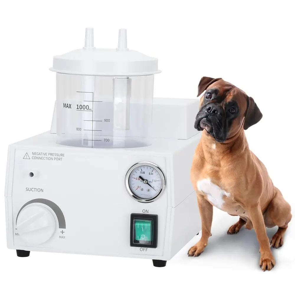 Compact 1000ml Veterinary Suction Machine for Home Use, 110V
Compact 1000ml Veterinary Suction Machine for Home Use, 110V