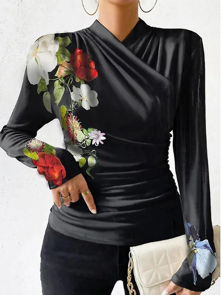 Beautyblue Urban Flower Printed Long Sleeves Women's Skinny Shirt Top Casual Autumn Elegant V-neck Blouse Female Trendy Tops
Beautyblue Urban Flower Printed Long Sleeves Women's Skinny Shirt Top Casual Autumn Elegant V-neck Blouse Female Trendy Tops