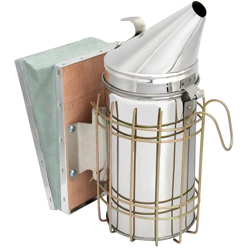 Bee Hive Bee Smoker Beehive Smoker Stainless Steel with Heat Shield Beekeeping Equipment Beehive Tool
Bee Hive Bee Smoker Beehive Smoker Stainless Steel with Heat Shield Beekeeping Equipment Beehive Tool