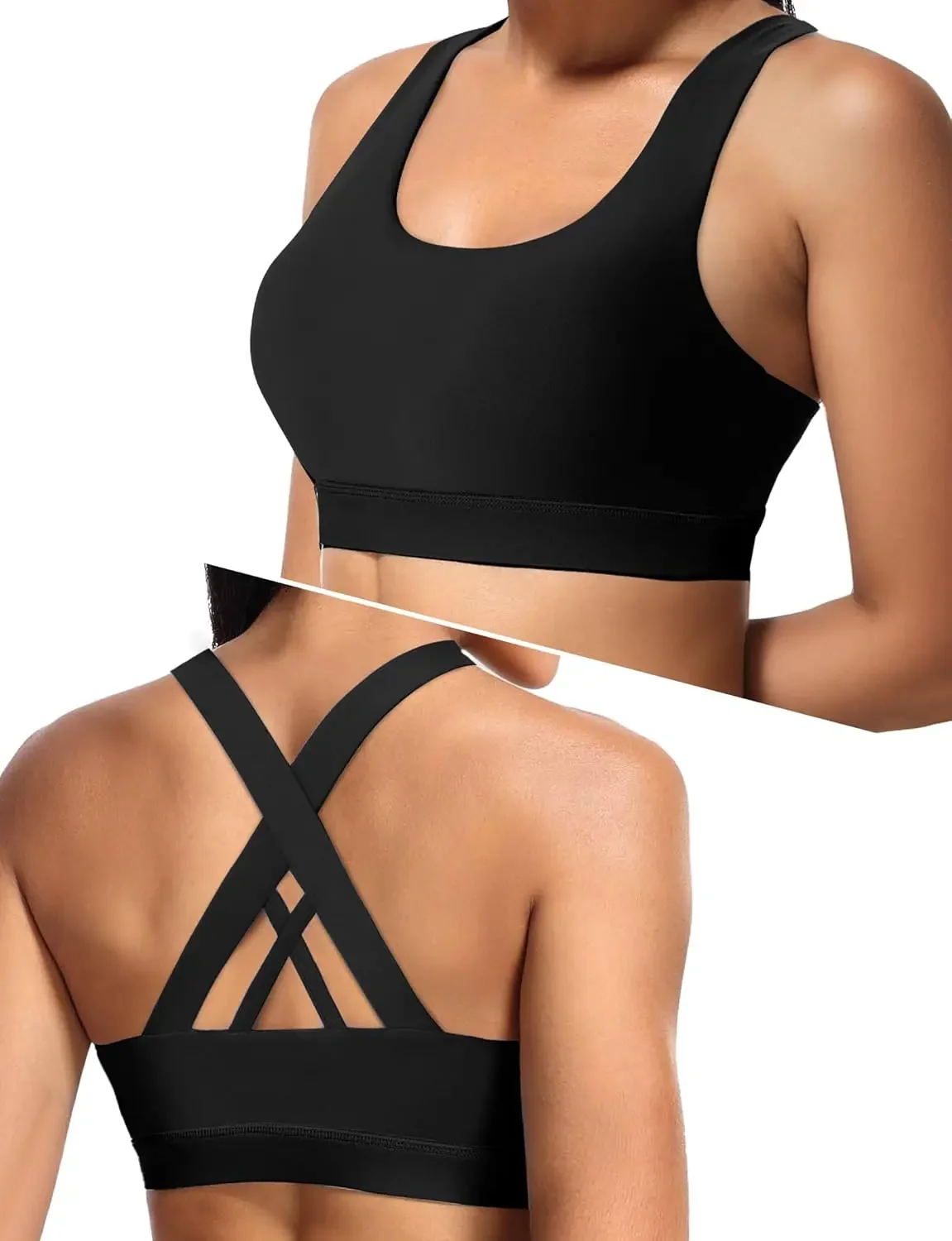 Sports Bra for Women, Criss Back Medium Support Workout Bras with Removable Cups for Yoga Running Gym
Sports Bra for Women, Criss Back Medium Support Workout Bras with Removable Cups for Yoga Running Gym