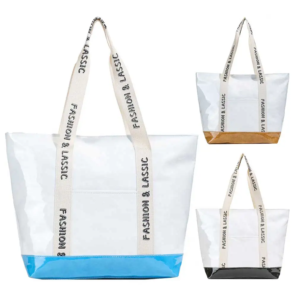 Women Simple Carrying Bag Large Capacity Trendy Tote Handbag Patchwork Stylish Shoulder Purse Letter Print Daily Work Bag
Women Simple Carrying Bag Large Capacity Trendy Tote Handbag Patchwork Stylish Shoulder Purse Letter Print Daily Work Bag