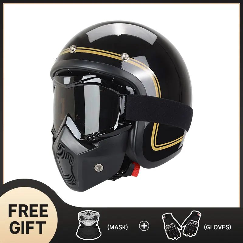 Retro Motorcycle Helmet Open Face Helmet Capacete Aberto Para Moto Jet Helmet Vintage Motorad Helmets 3/4 Chopper Casco Moto
Retro Motorcycle Helmet Open Face Helmet Capacete Aberto Para Moto Jet Helmet Vintage Motorad Helmets 3/4 Chopper Casco Moto
