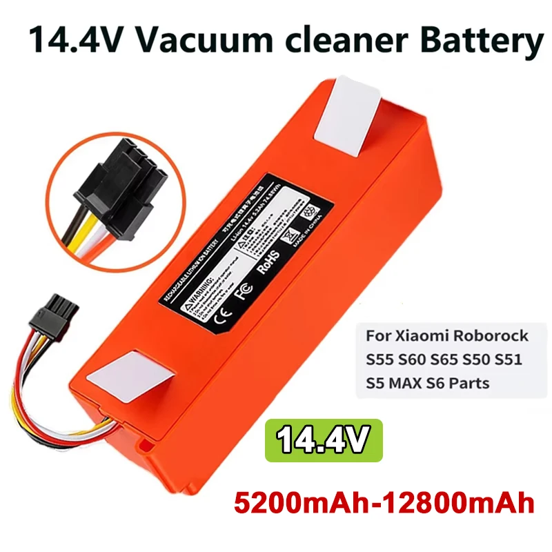 Rechargeable Li-ion Battery for Roborock S4 Max S5 Max S6 MaxV S7 MaxV Q5 Q7 E20 E25 for Xiaomi Mijia Gen 1 2 1S
Rechargeable Li-ion Battery for Roborock S4 Max S5 Max S6 MaxV S7 MaxV Q5 Q7 E20 E25 for Xiaomi Mijia Gen 1 2 1S