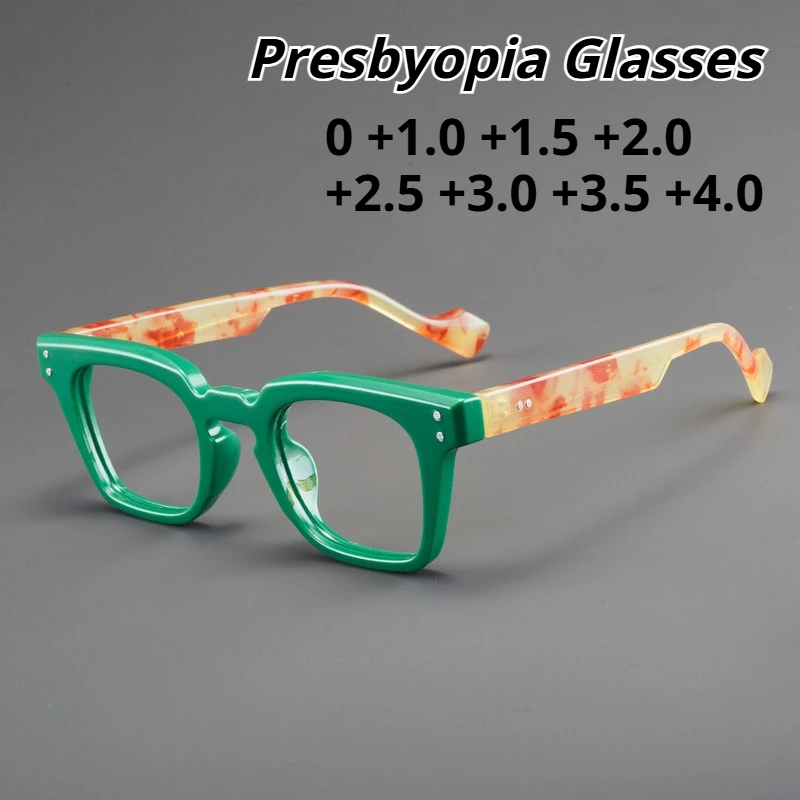 New Large Frame Presbyopia Glasses Men's and Women's Fashion Square Frame Ultra Light High-definition Glasses Diopter To +4.0
New Large Frame Presbyopia Glasses Men's and Women's Fashion Square Frame Ultra Light High-definition Glasses Diopter To +4.0
