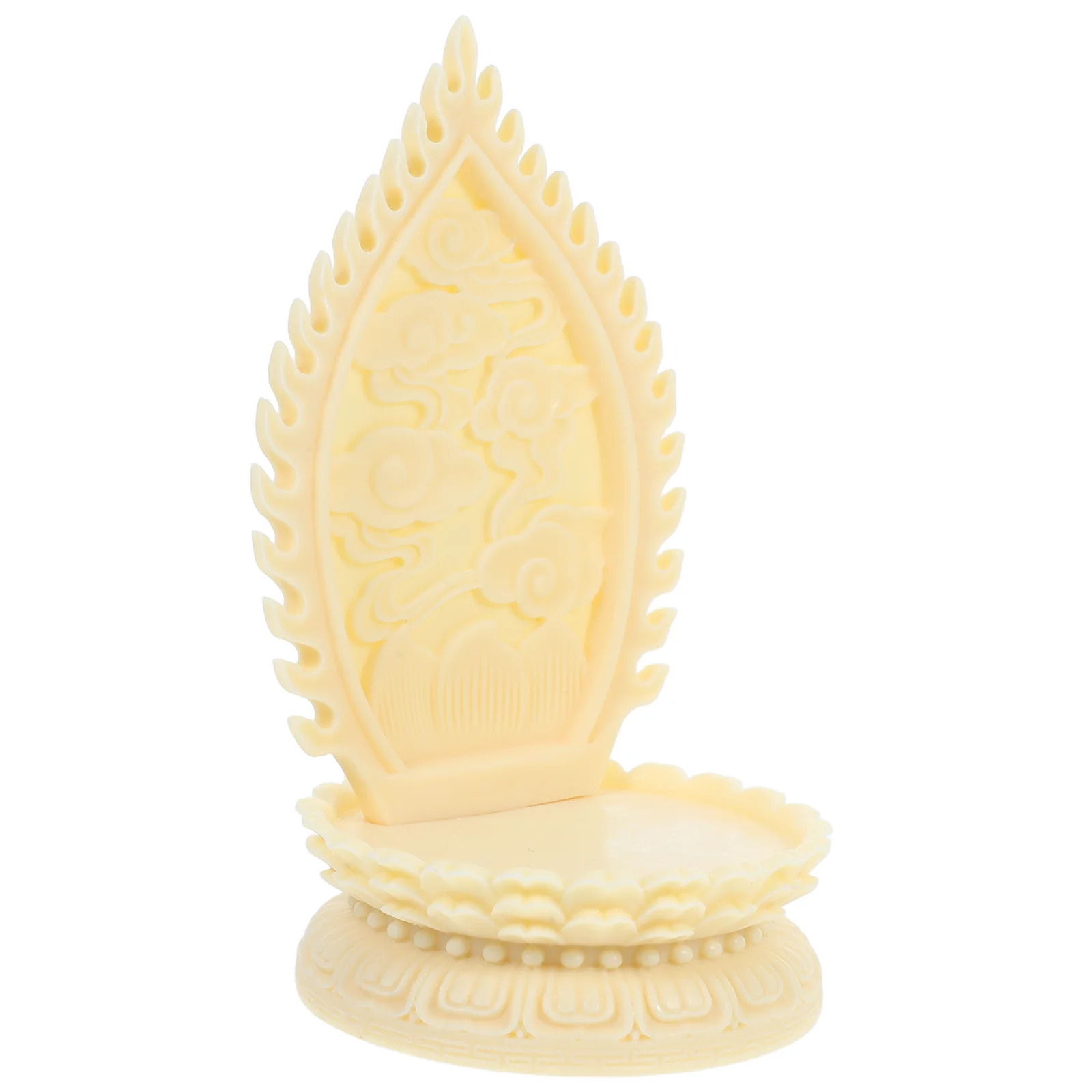 Buddha Statue Base Carved Ivory Nut Material Round Display Stand Decorative Pedestal Sculpture Display Base for Home Temple
Buddha Statue Base Carved Ivory Nut Material Round Display Stand Decorative Pedestal Sculpture Display Base for Home Temple