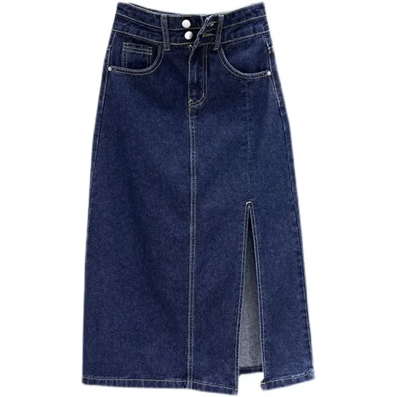 Джинсовая юбка для женщин, новый стиль, утягивающий разрез, высокая талия, трапециевидной формы, облегающий бедра
Джинсовая юбка для женщин, новый стиль, утягивающий разрез, высокая талия, трапециевидной формы, облегающий бедра