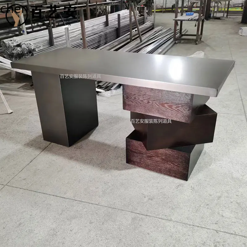 WL solid wood placed in the middle of the island table cabinet water table women's clothing store display stand
WL solid wood placed in the middle of the island table cabinet water table women's clothing store display stand