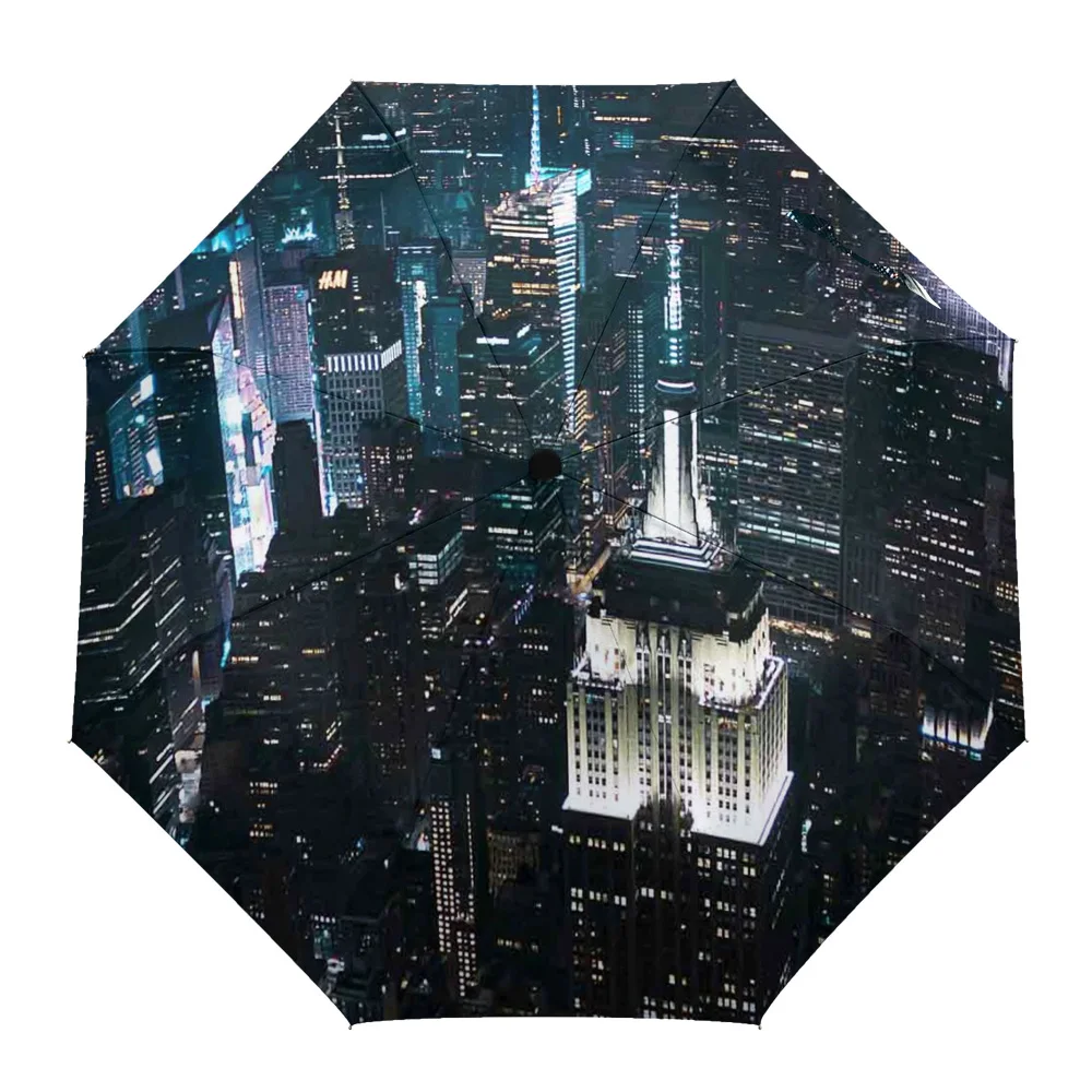 New York City Night View Print Women Men Rain Umbrella Three Folding Girl Durable Portable Automatic Umbrellas Gift Parasol
New York City Night View Print Women Men Rain Umbrella Three Folding Girl Durable Portable Automatic Umbrellas Gift Parasol