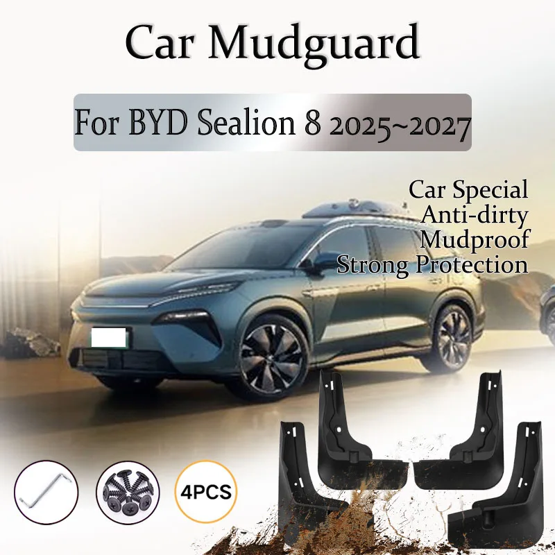 Car Mud Fender For BYD Sealion 8 Tang L 2025 2026 2027 Anti-splash Mudguards Wheel Guard Front Rear Wheel Flap Auto Accessories
Car Mud Fender For BYD Sealion 8 Tang L 2025 2026 2027 Anti-splash Mudguards Wheel Guard Front Rear Wheel Flap Auto Accessories