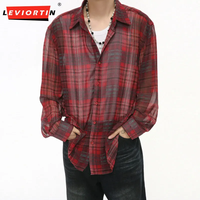 LEVIORTIN men's casual plaid sun protection clothing with single breasted thin loose men's clothing fashion 2024 autumn new
LEVIORTIN men's casual plaid sun protection clothing with single breasted thin loose men's clothing fashion 2024 autumn new