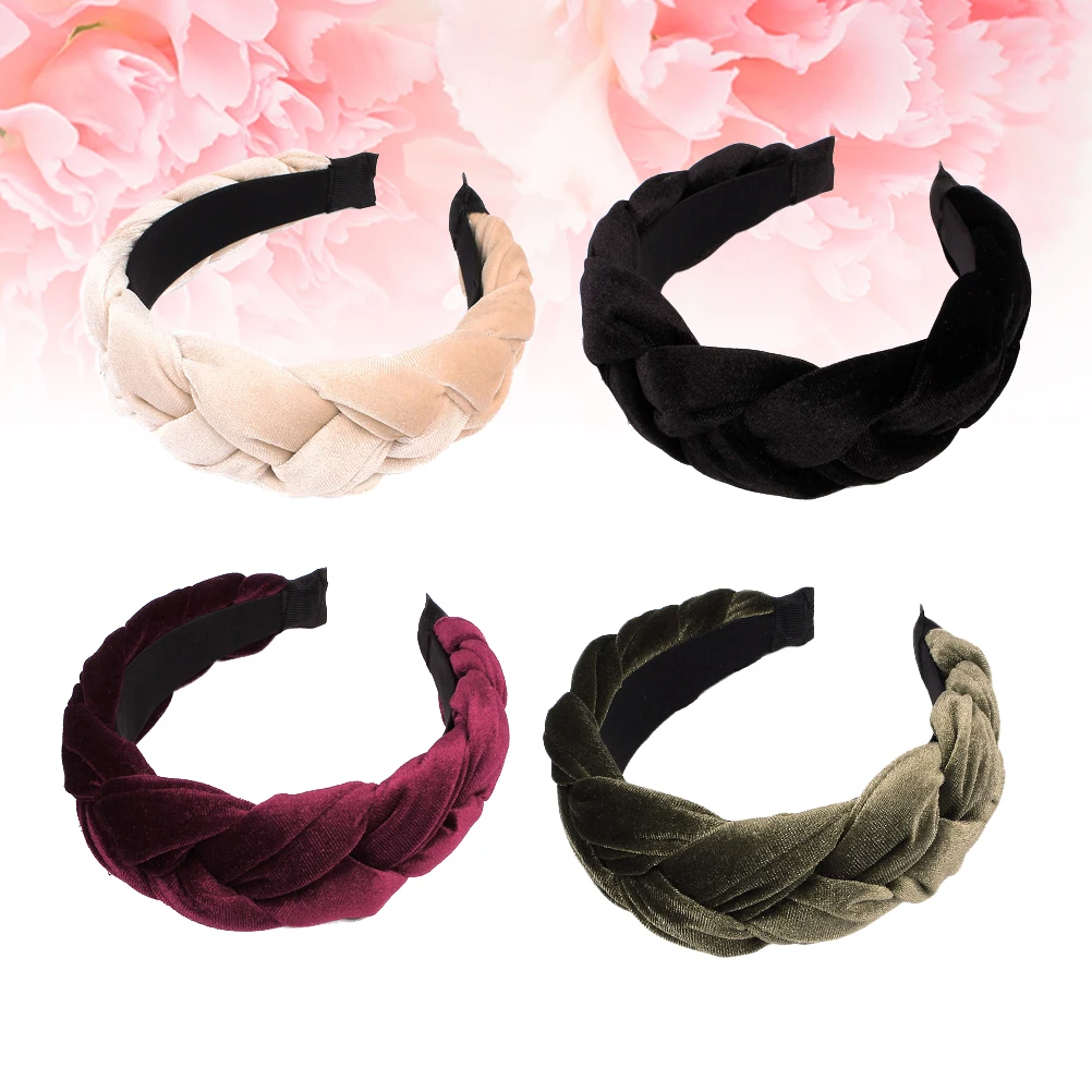 4pcs Wide Cloth Headband Hair Accessories For Women Durable Face Washing Headbands Girls Hair Hoop Gift Black Wine Red Green
4pcs Wide Cloth Headband Hair Accessories For Women Durable Face Washing Headbands Girls Hair Hoop Gift Black Wine Red Green