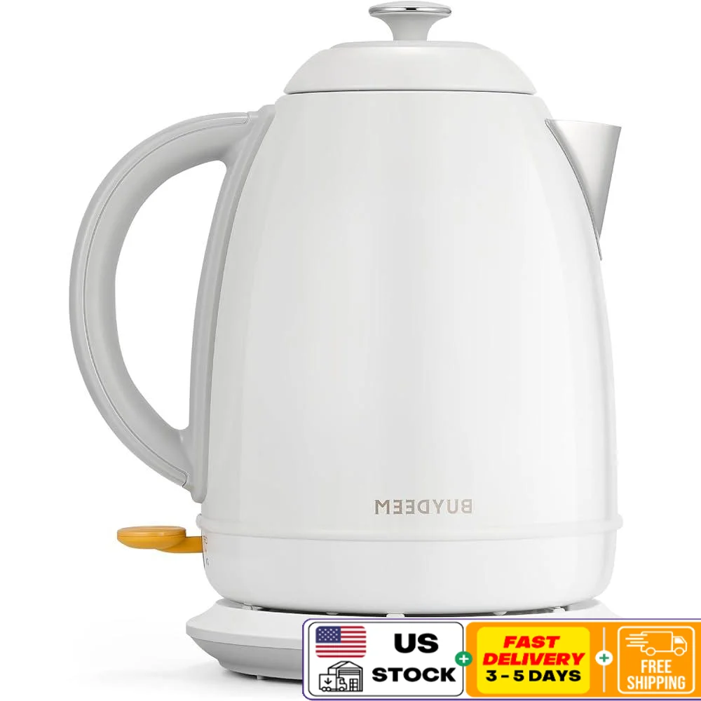 Stainless Steel Electric Tea Kettle Auto Shut-Off Boil Dry Protection 1.7L Cordless Rapid Boil Hot Water Boiler Safe Easy Clean
Stainless Steel Electric Tea Kettle Auto Shut-Off Boil Dry Protection 1.7L Cordless Rapid Boil Hot Water Boiler Safe Easy Clean