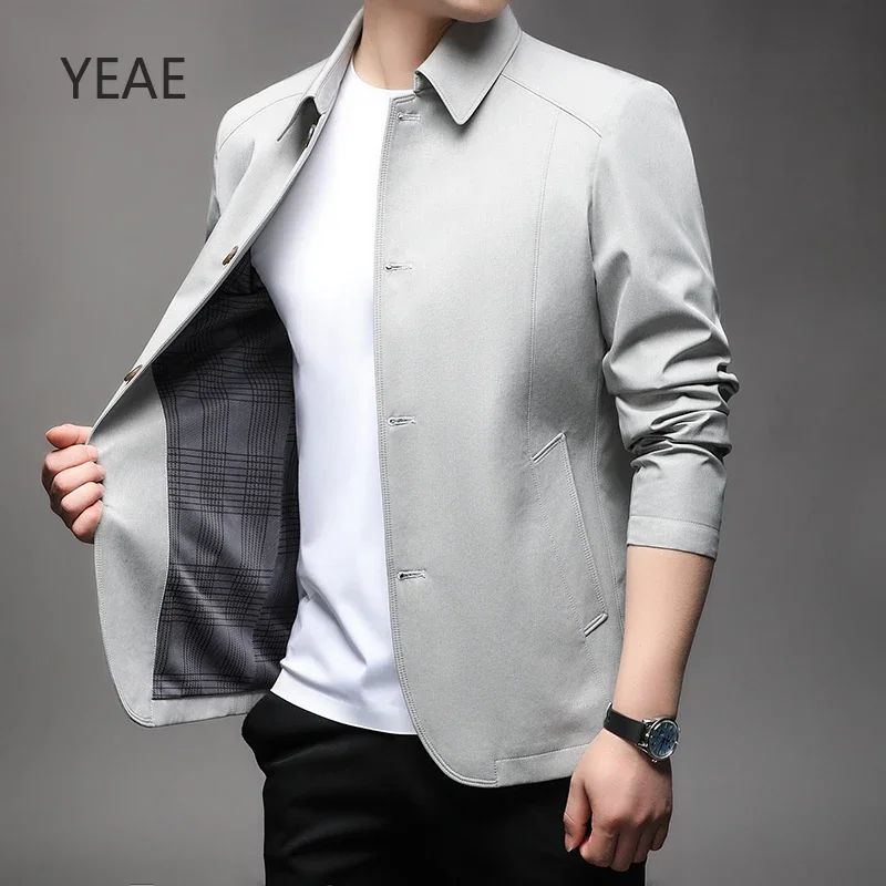 TONY Jackets for Men Windbreaker Tops Spring and Autumn 2025 New Daily Casual Thin Business Lapel Jacket Versatile and Handsome
TONY Jackets for Men Windbreaker Tops Spring and Autumn 2025 New Daily Casual Thin Business Lapel Jacket Versatile and Handsome