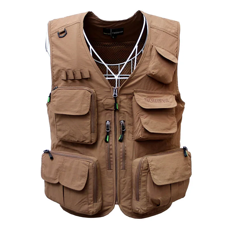 2023 Men's Multi-Pocket Photography Vest Spring and Summer Thin Outdoor Fishing Vest
2023 Men's Multi-Pocket Photography Vest Spring and Summer Thin Outdoor Fishing Vest