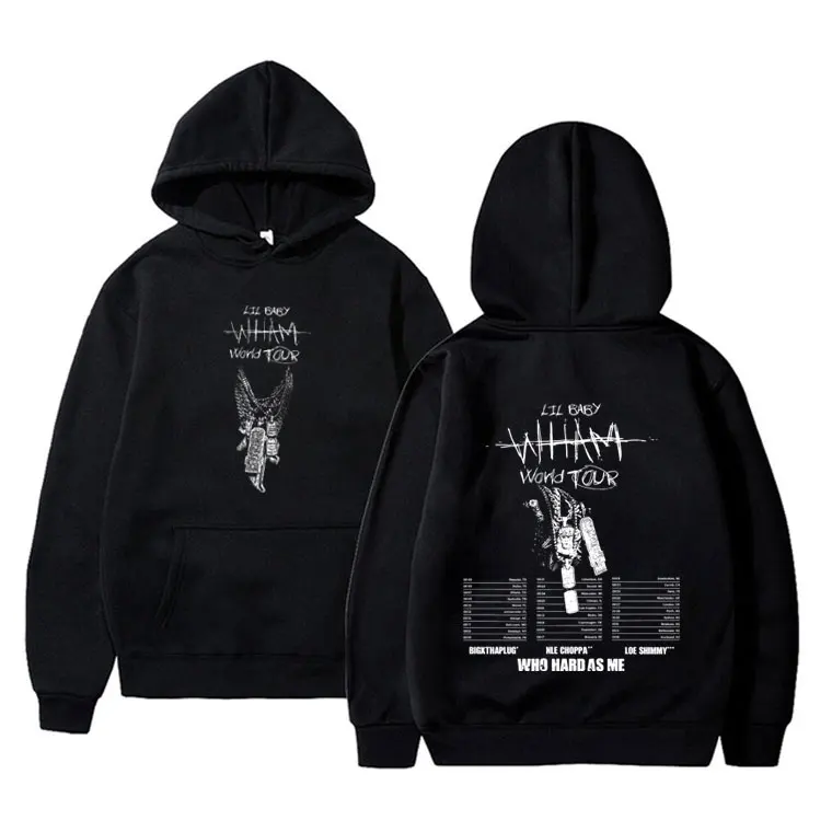 Rapper Lil Baby Wham World Tour 2025 Hoodie Men Women Clothing Hip Hop Fashion Trend Sweatshirt Male Casual Oversized Hoodies
Rapper Lil Baby Wham World Tour 2025 Hoodie Men Women Clothing Hip Hop Fashion Trend Sweatshirt Male Casual Oversized Hoodies