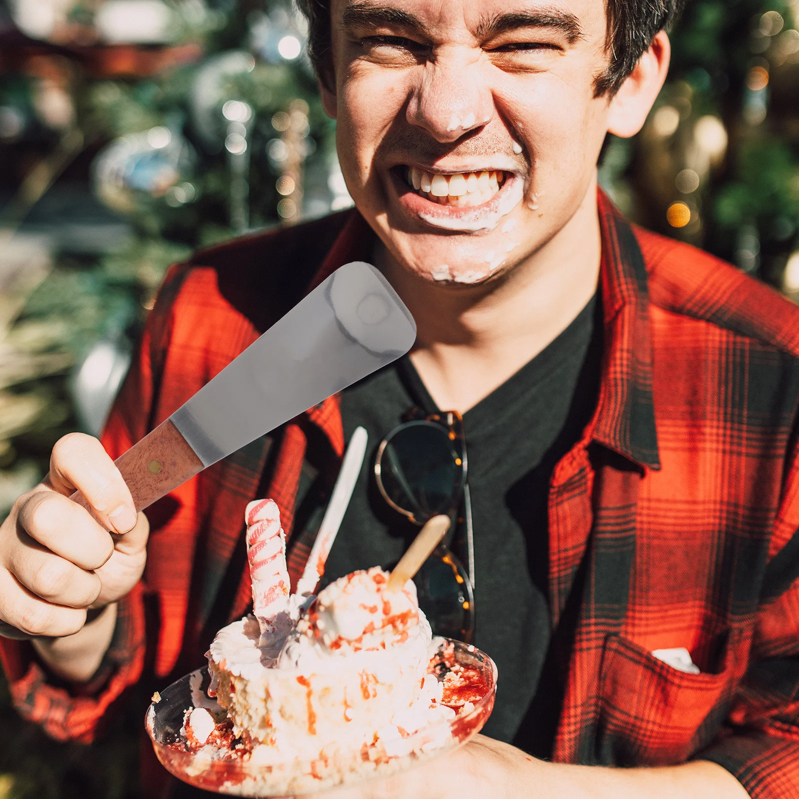 2Pcs Ice Cream Shovels Stainless Steel Dessert Spoons Wood Handle Comfortable Grip for Fruit Scooping Kitchen Use
2Pcs Ice Cream Shovels Stainless Steel Dessert Spoons Wood Handle Comfortable Grip for Fruit Scooping Kitchen Use